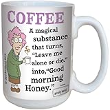 Tree-Free Greetings lm43794 Hilarious Aunty Acid Magical Substance by The Backland Studio Ceramic Mug, 15-Ounce