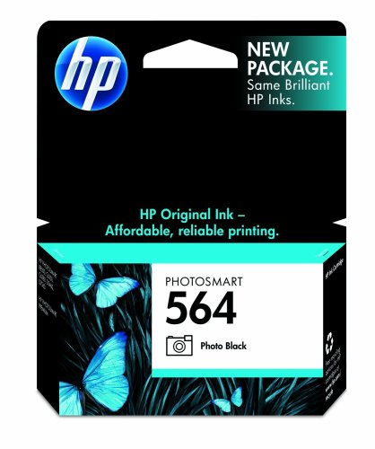 Original HP 564 Photo Black Ink Cartridge in Retail Packaging