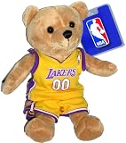 Lakers Plush Bear 9 Inch wearing lakers jersey