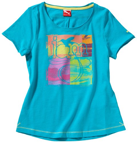 PUMA M&auml;dchen T-Shirt Jamaica Jam, ceramic green, 128, 559960 04 Preisvergleich