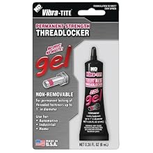 Vibra-TITE 135 Permanent Strength Gel Anaerobic Threadlocker, 8 ml Tube, Red