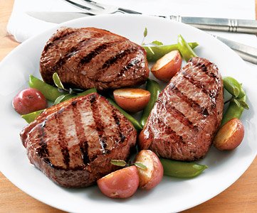 6 (8 oz) Boneless Top Sirloin Steaks by Boneless Beef