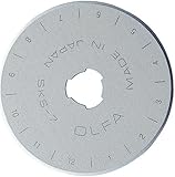 OLFA 1079062 RB45-2 45mm Straight Edge Rotary Blade, 2-Pack