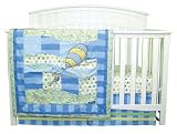 Trend Lab Dr. Seuss Oh, The Places You'll Go 3 Piece Crib Bedding Set, Blue