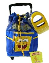 Nick Jr Spongebob rolling backpack with sand toys