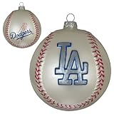 Los Angeles Dodgers MLB Glass Baseball Ornament (3)