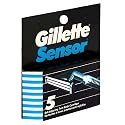 Gillette Sensor Shaver Replacement Cartridges, 5-Count Packages (Pack of 3)