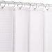 Cotton Waffle Weave Shower Curtain - White