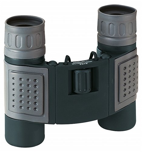 Faltfernglas 8x21, grau-schwarze Gummiarmierung
