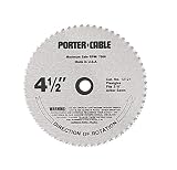 Porter Cable 12121 4-1/2-Inch 120 Tooth Plexiglass Cutting Trim Saw Blade with 3/8-Inch Arbor