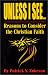 Unless I See...Reasons to Consider the Christian Faith Book Cover