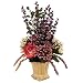 Faux Rose and Lavender in Porcelain Vase