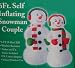 6' Airblown Inflatable Snowman Couple Lighted Christmas Yard Art Decoration