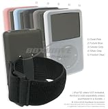 Apple iPod 5G Video (80GB) FlexiSkin with Armband (Aluminum Grey (with screen guard))