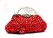 Discount Fashion Style Red Bridal Accessories Beaded Evening Handbag/party Purse