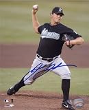 Josh Johnson Autographed/Hand Signed 8x10 in Away Jersey Photo