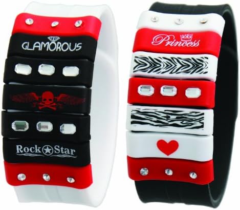 SLAPlet Silicone Slap Bracelet 36 pc Set (Bling - Jewels)