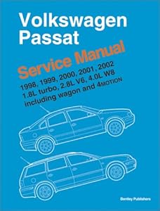 Volkswagen Passat 1998 1999 2000 2001 2002 Service