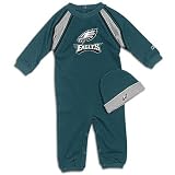 Eagles Reebok Infants NFL Creeper & Cap 3-9 mo. ( sz. 6-9M, Green : Eagles )