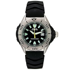 Click here to buy Pulsar Tech Gear Solar Dive Watch - Black Face - Rubber Strap by Pulsar.