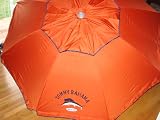Tommy Bahama 7 Ft Beach Umbrella with Sand Anchor and Tilt SPF 100 - Dark Orange