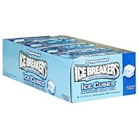 Ice Breakers Ice Cubes Peppermint Sugar Free Gum, 10-Piece Boxes (Pack of 16)