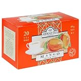 Ahmad Tea Mango Black Tea Tea Bags 20 Count Boxes Pack of 6 by Ahmad