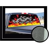 CHROME DRAGON&nbsp;16 x 54 - Rear Window Graphic - back compact pickup truck decal... by SignMission