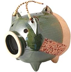 蚊やり豚 友禅桜 織部 M69-7868