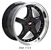 (4) DEEP DISH BLACK FORD MUSTANG 17 INCH COBRA R WHEELS RIMS TIRES