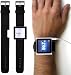 Navitech schwarzes i-Watch Uhrenarmband für das neue Apple iPod Nano 6G 8/16 GB (Sept. 2010 Ausgabe)