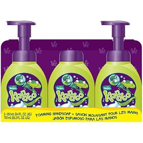 Pampers Kandoo Foaming Handsoap, Fresh Splash scent (Two 8.4 fluid ounces in Pump Containers & One 8.4 Fluid Ounce Refill)