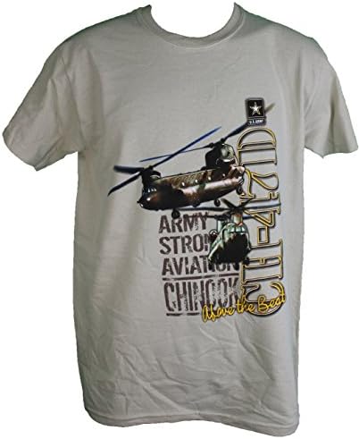 Oarsman United States U.S. Army Chinook CH-47D "Above the Rest" Adult Tee Shirt Large