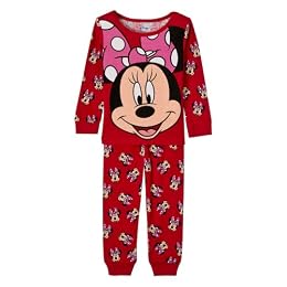 Toddler Girls' 2-piece Minnie Cotton PJ Set - Red