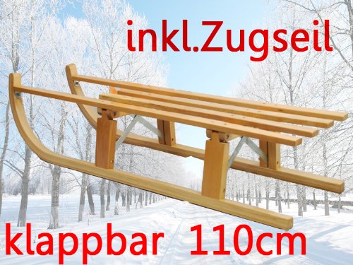 Holzschlitten Rodel Schlitten
