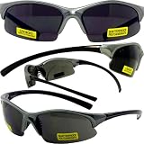ALPHA SAFETY GLASSES UV400 SUNGLASSES ANSI Z87.1 EYE PROTECTION GREY FRAME