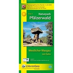 Naturpark Pf�lzerwald Blatt 7 Westliches Wasgau mit Dahn: Topographische Karte 1:25 000 mit Wander- und Radwanderwegen. UTM-Koordinatengitter f�r GPS-Nutzer