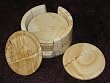 Teakwood Marble Coaster Set of 6 Coasters