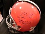 JOSH CRIBBS SIGNED AUTOGRAPHED CLEVELAND BROWNS FULL SIZE HELMET W/ INSCRIPTION W/ HOLOGRAM + COA