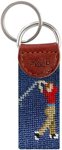 Golfer Key Fob in Navy by Smathers &amp; Branson