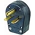 Leviton 931 30/50 Amp, 250 Volt, Plug, Angle, Grounding, Black