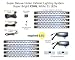 Super Bright LED under cabinet lighting - set of 10 panels, 2 power supplies, 2 switches! COOL WHITE - dimmer switch option available