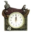 Western Saddle Tabletop D&eacute;cor Clock
