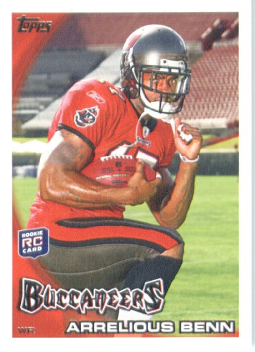 2010 Topps NFL Football Card # 101 Arrelious Benn RC - Tampa Bay Buccaneers ( Rookie Card) NFL Trading Card in a Protective ScrewDown Case!