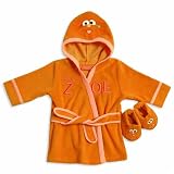 Sesame Street Baby Zoe Bath Robe and Slippers for Babies