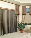 Intermediate 3 1/2 Fabric Vertical Blinds w/ Vistec Headrail - Split Stack Stack Intermediate 3 1/2 Fabric Vertical Blinds w/ Vistec Headrail - Split Stack Stack