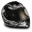 VCAN V136 Crusader Full-Face Helmet (Black, Large)