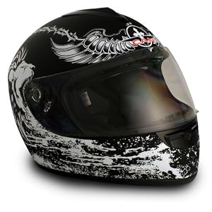 VCAN-V136-Crusader-Black-X-Small-Graphic-Full-Face-Helmet