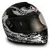 VCAN V136 Crusader Full-Face Helmet (Black, Large)