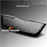 Genki Tuning - 2007-2008 GMC Acadia ABS Front Hood Black Mesh Grill Grille 07 08